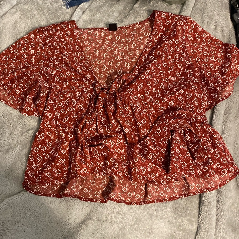 Red cute summer crop